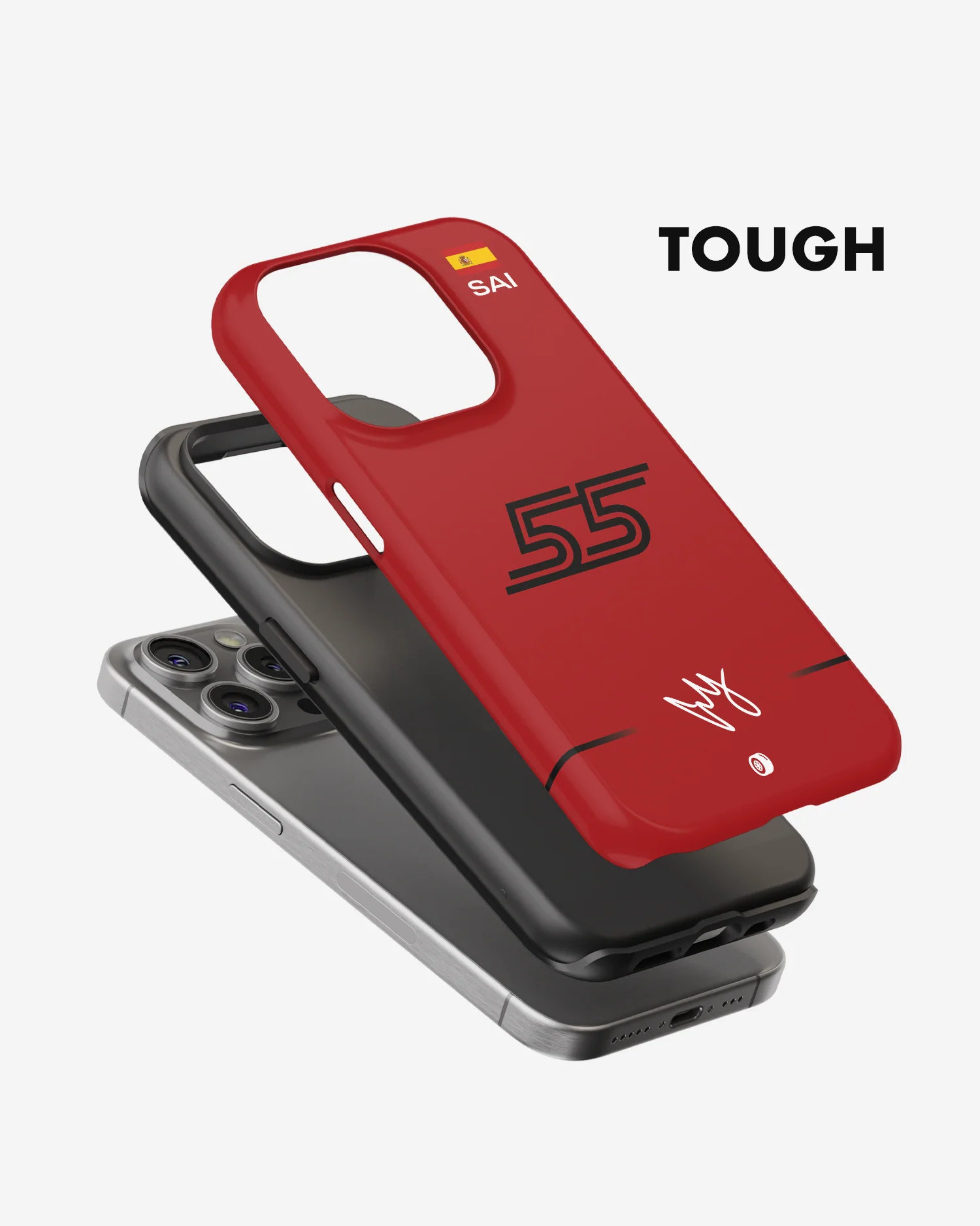 Carlos Sainz Logo 2022 F1 Phone Case - Image 3