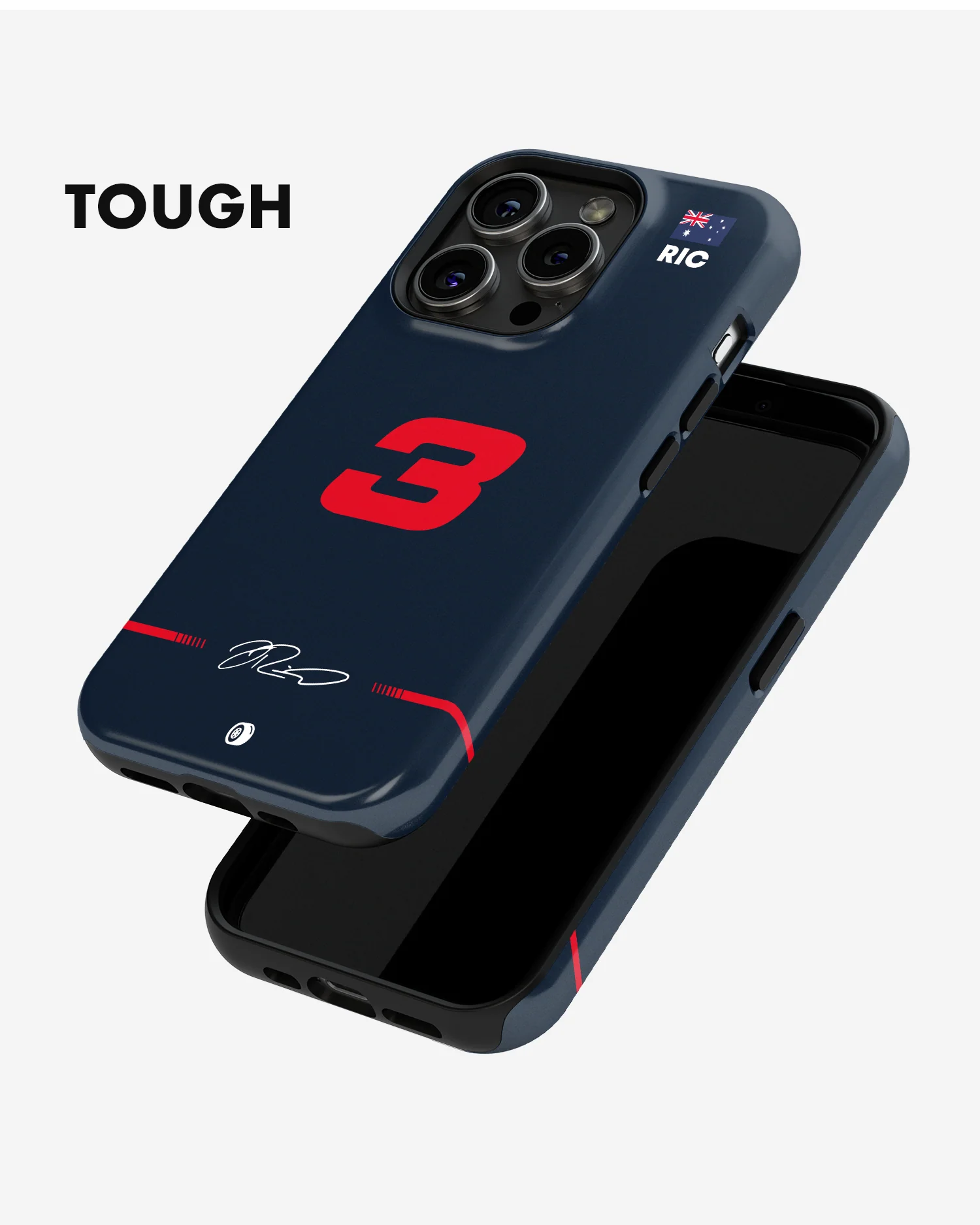 Daniel Ricciardo 2022 Red Bull Racing F1 Phone Case - Image 6