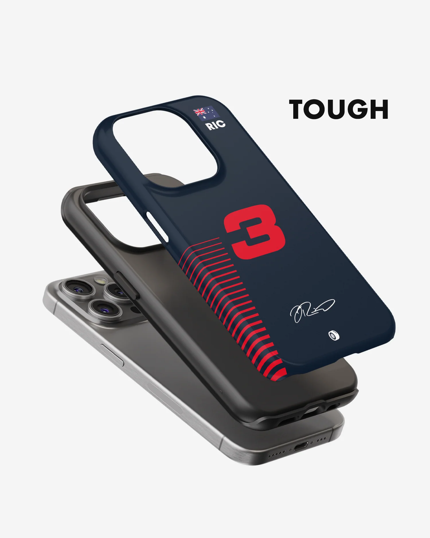Daniel Ricciardo 2023 Red Bull Racing F1 Phone Case - Image 3