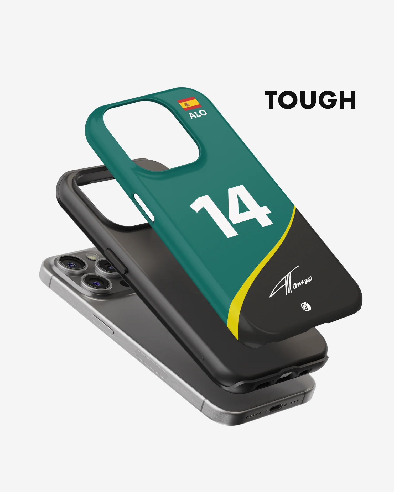 Fernando Alonso 2023 Aston Martin F1 Phone Case - Image 3