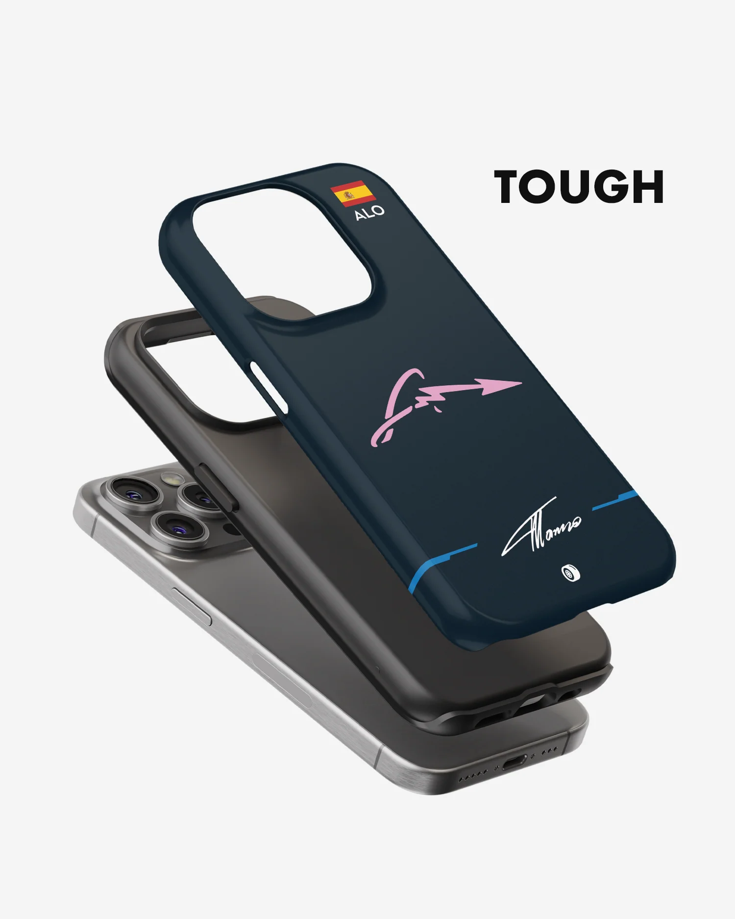 Fernando Alonso Logo 2022 Alpine F1 Phone Case - Image 3
