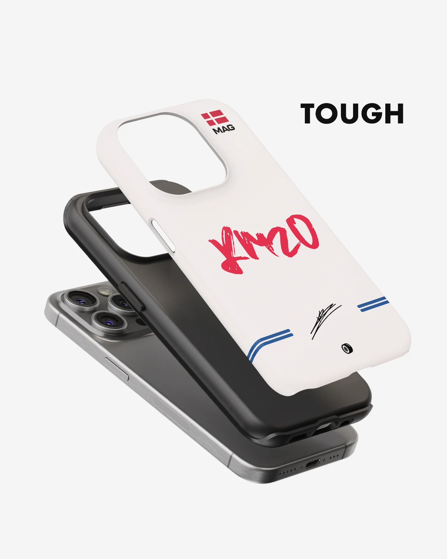 Kevin Magnussen Logo 2022 Haas F1 Phone Case - Image 3