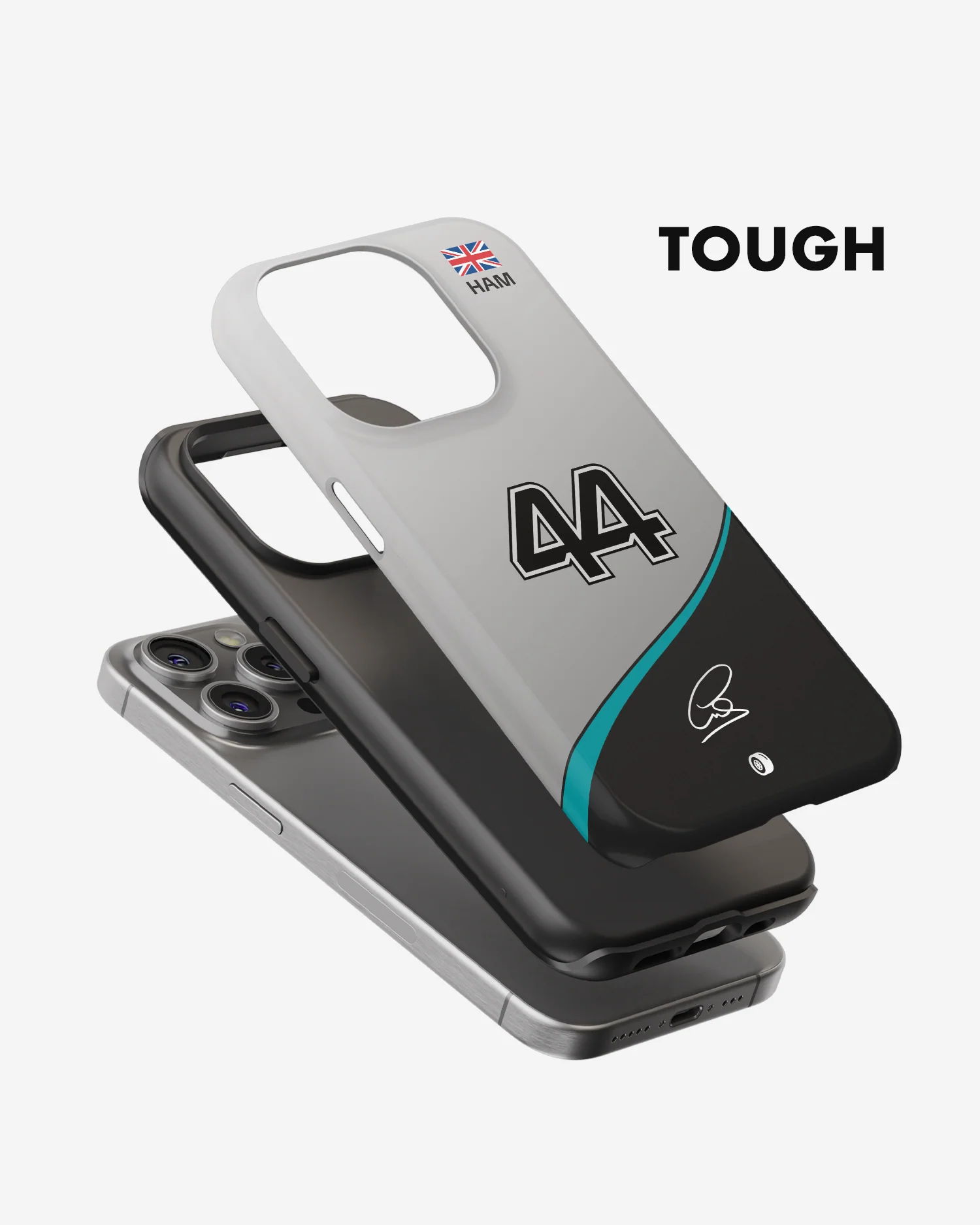 Lewis Hamilton 2024 F1 Phone Case - Image 3