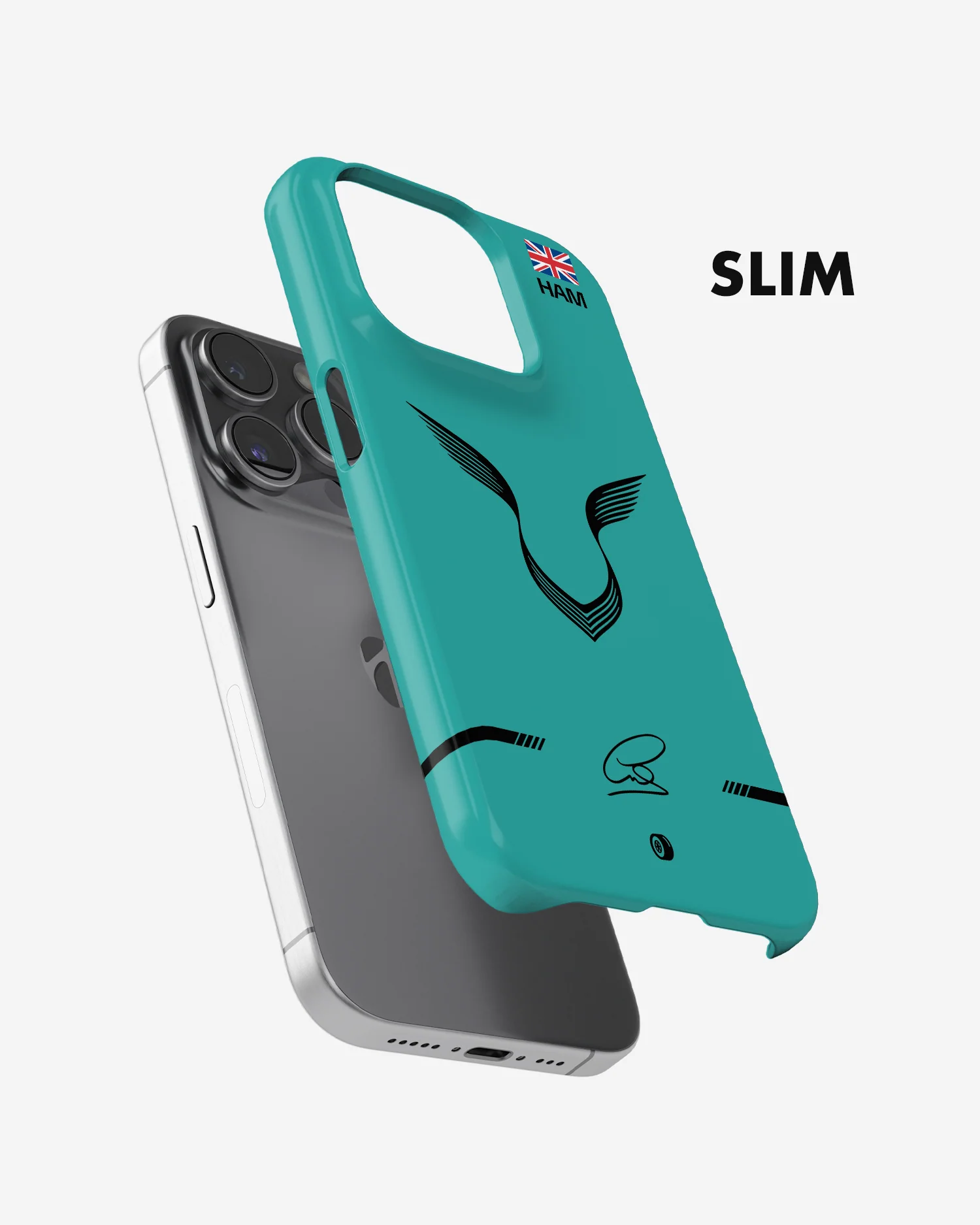 Lewis Hamilton Logo 2022 F1 Phone Case - Image 2