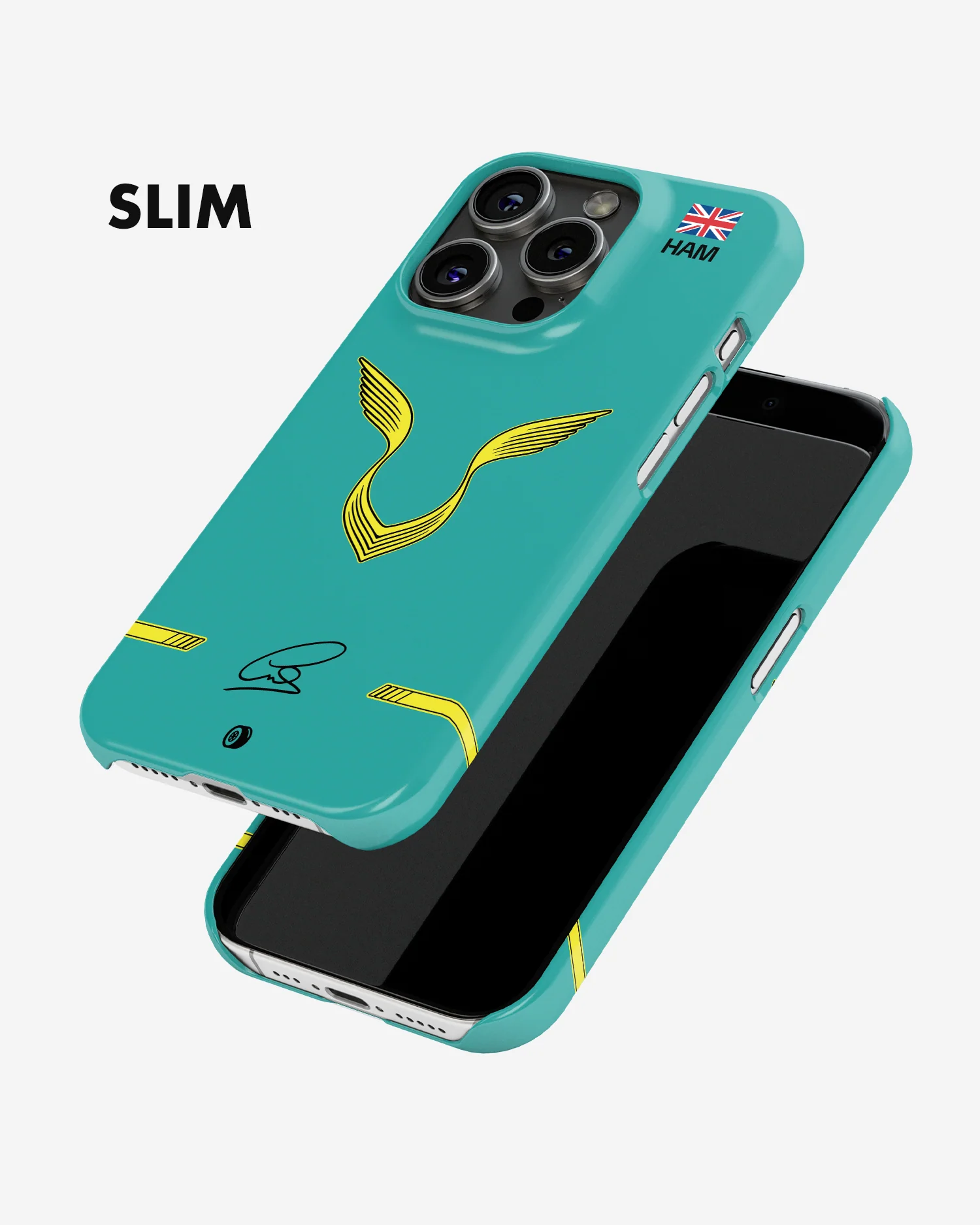 Lewis Hamilton Logo Yellow Edition 2022 F1 Phone Case - Image 5