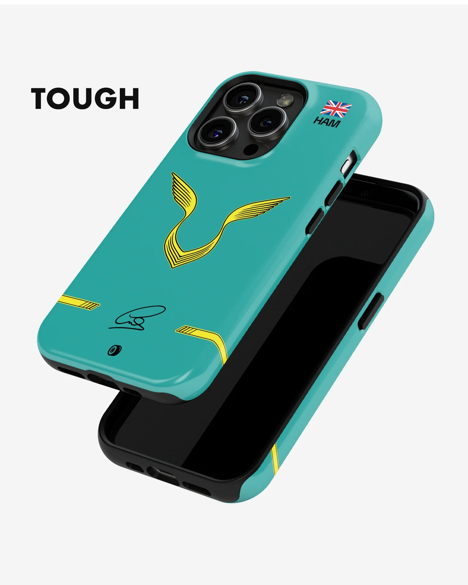 Lewis Hamilton Logo Yellow Edition 2022 F1 Phone Case - Image 6