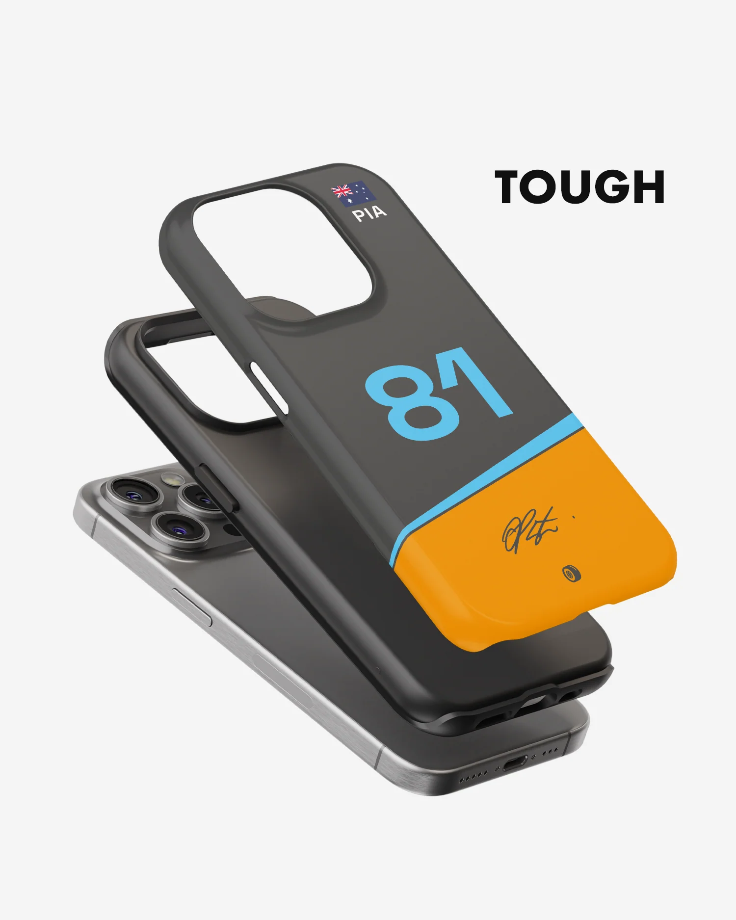 Oscar Piastri 2023 McLaren F1 Phone Case - Image 3