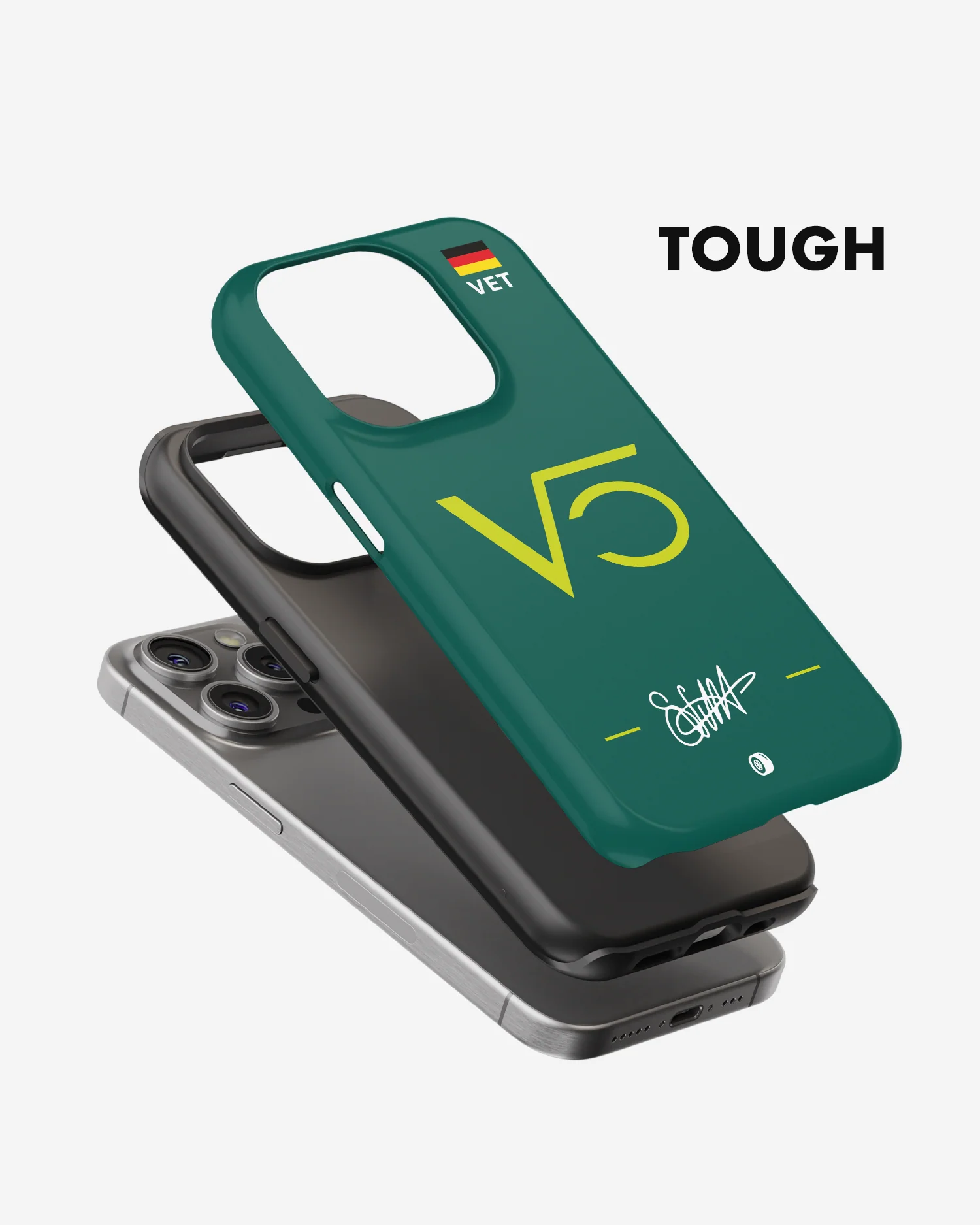 Sebastian Vettel Logo 2022 Aston Martin F1 Phone Case - Image 3