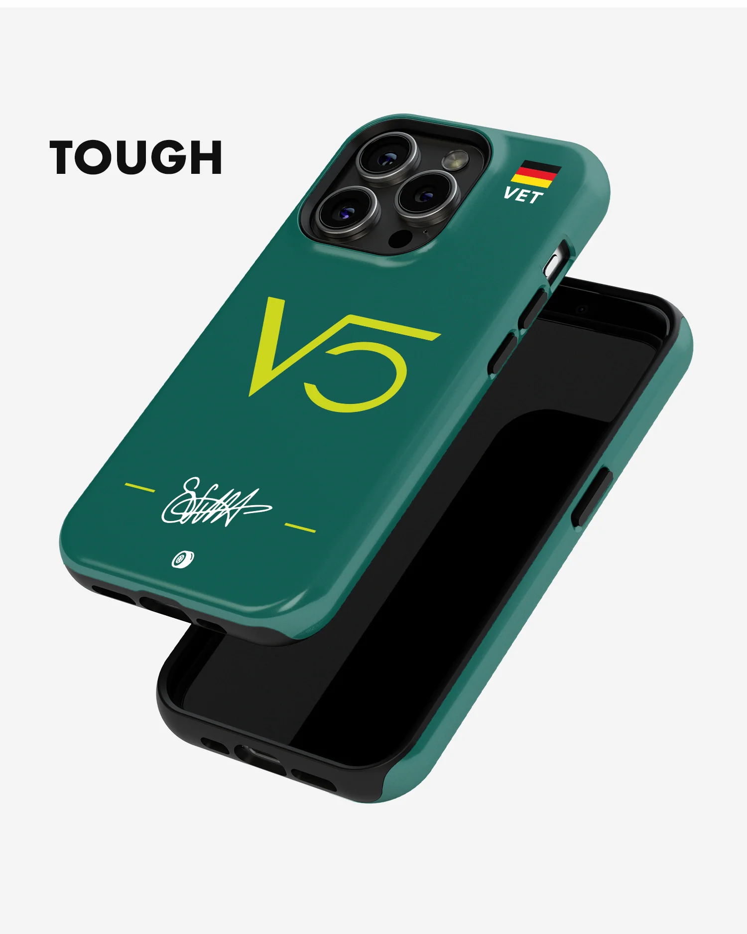 Sebastian Vettel Logo 2022 Aston Martin F1 Phone Case - Image 6