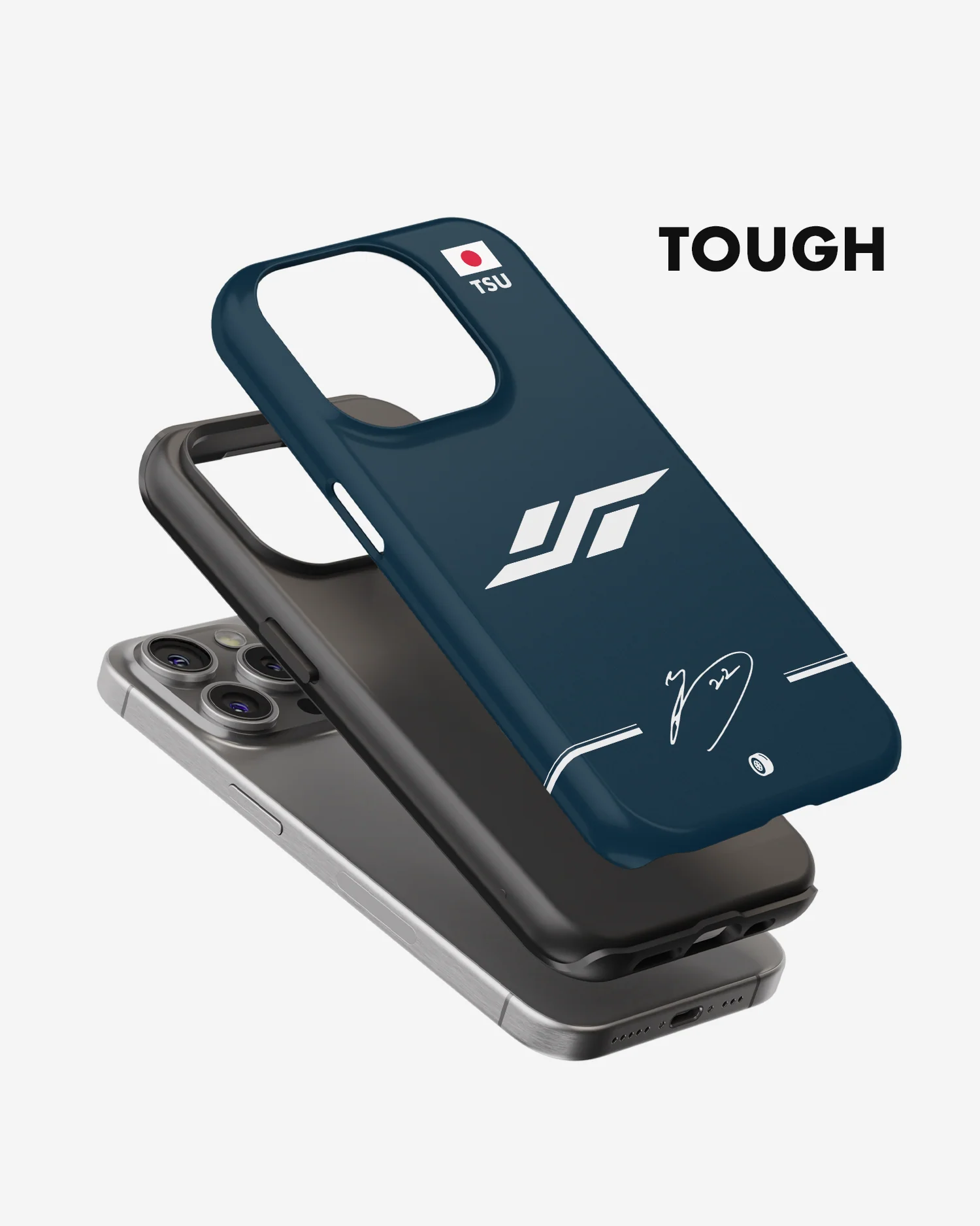 Yuki Tsunoda Logo 2022 AlphaTauri F1 Phone Case - Image 3