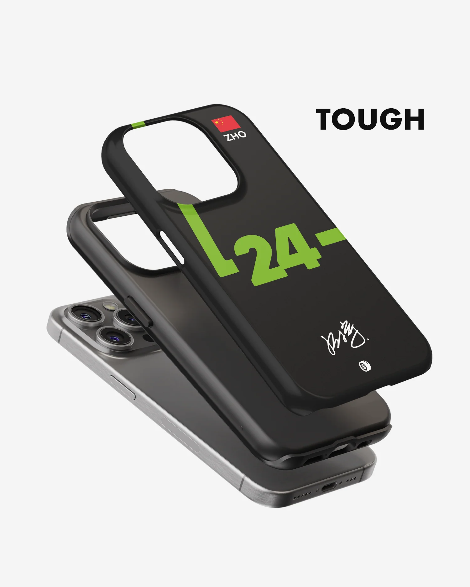 Zhou Guanyu 2024 Sauber F1 Phone Case - Image 3